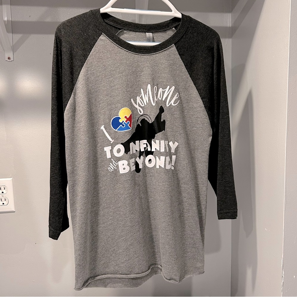 “I Love Someone To Infinity And Beyond” Autism Raglan T Shirt
